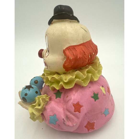 Vintage Ceramic Clown Figurine Revolving Music Box Works - Picture 2 of 6
